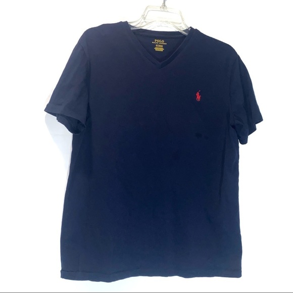 Ralph Lauren Vneck Short Sleeve Tee Women’s Medium - Picture 1 of 5